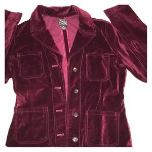 Lucky brand velvet jacket sz:M